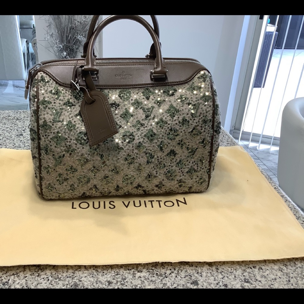 Louis Vuitton Sunshine Speedy Monogram Express Satchel